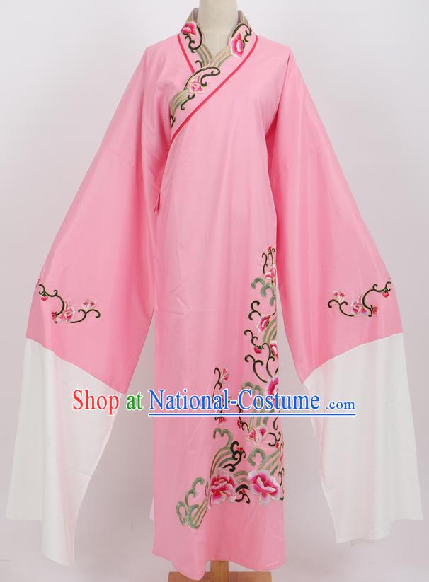 Professional Chinese Traditional Beijing Opera Niche Pink Robe Ancient Scholar Costume for Men