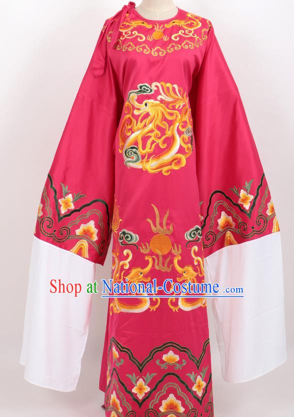 Professional Chinese Traditional Beijing Opera Niche Rosy Ceremonial Robe Ancient Number One Scholar Costume for Men