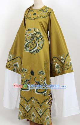 Professional Chinese Traditional Beijing Opera Niche Olive Green Ceremonial Robe Ancient Number One Scholar Costume for Men