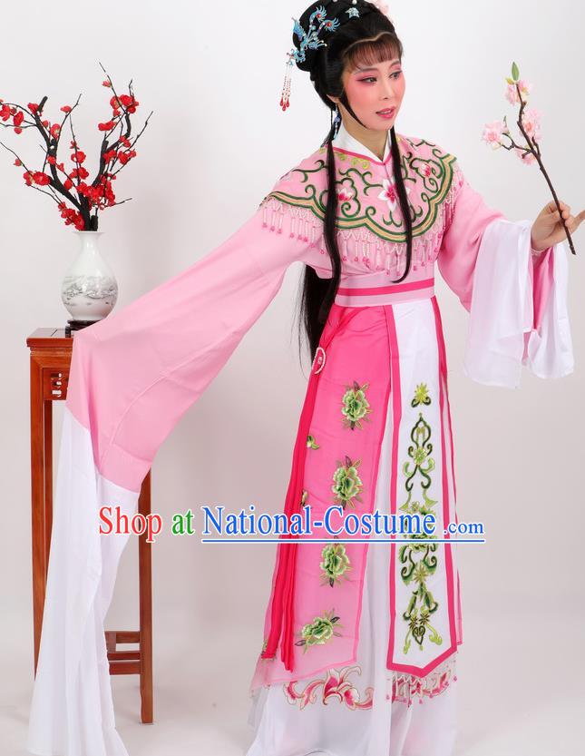 Professional Chinese Traditional Beijing Opera Diva Pink Dress Ancient Imperial Consort Costumes for Women