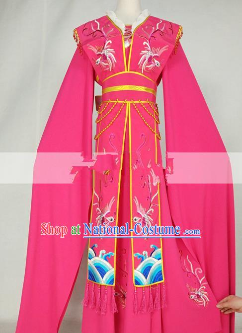 Professional Chinese Traditional Beijing Opera Diva Rosy Dress Ancient Nobility Lady Costumes for Women