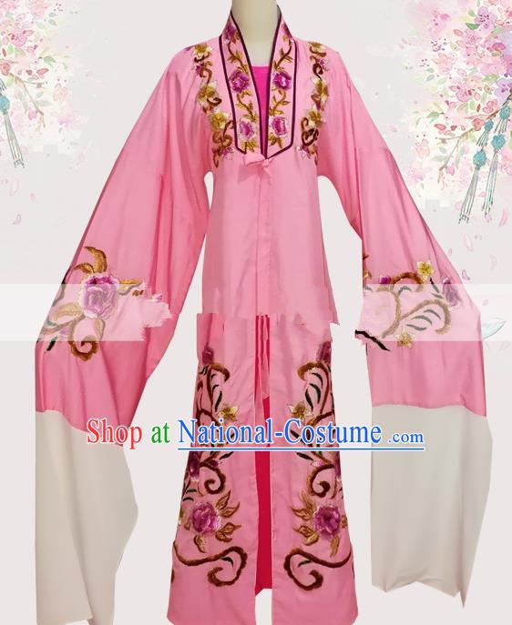 Professional Chinese Traditional Beijing Opera Pink Robe Ancient Scholar Meng Lijun Costume for Men