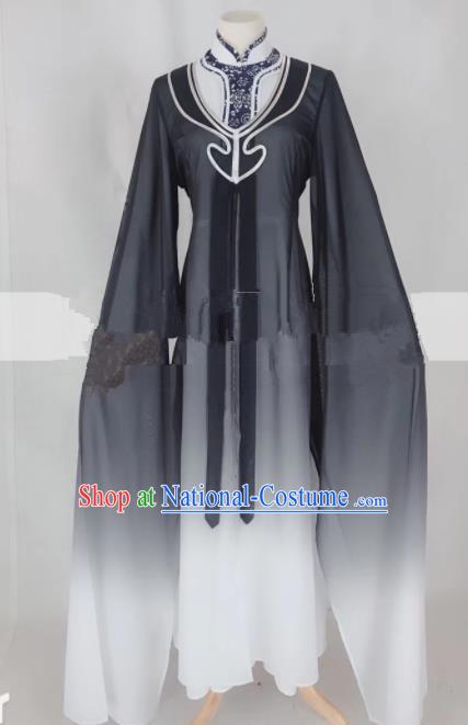 Professional Chinese Traditional Beijing Opera Qin Xianglian Black Dress Ancient Country Lady Costume for Women