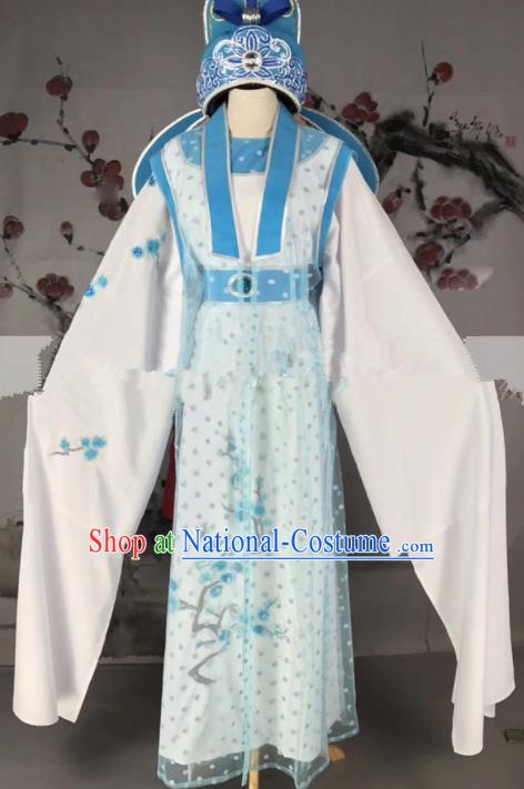 Professional Chinese Traditional Beijing Opera Niche Clothing Ancient Scholar Costume and Hat for Men