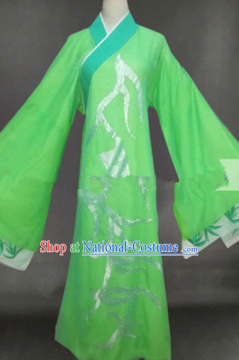 Professional Chinese Traditional Beijing Opera Butterfly Lovers Niche Green Clothing Ancient Scholar Costume for Men