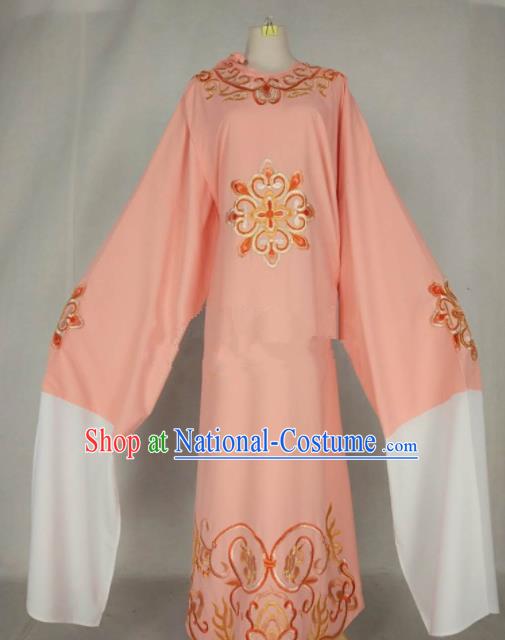 Chinese Traditional Beijing Opera Niche Pink Robe Ancient Number One Scholar Costume for Men