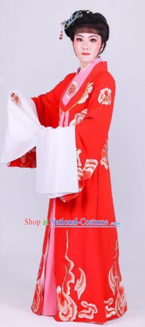 Chinese Traditional Peking Opera Actress Wang Xifeng Red Dress Ancient Empress Costume for Women