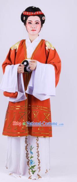 Chinese Traditional Peking Opera Actress Taoist Nun Dress Ancient Dowager Countess Costume for Women