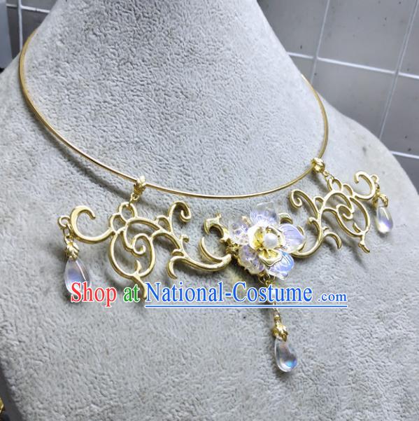 Chinese Traditional Hanfu Necklace Accessories Ancient Princess Necklet for Women