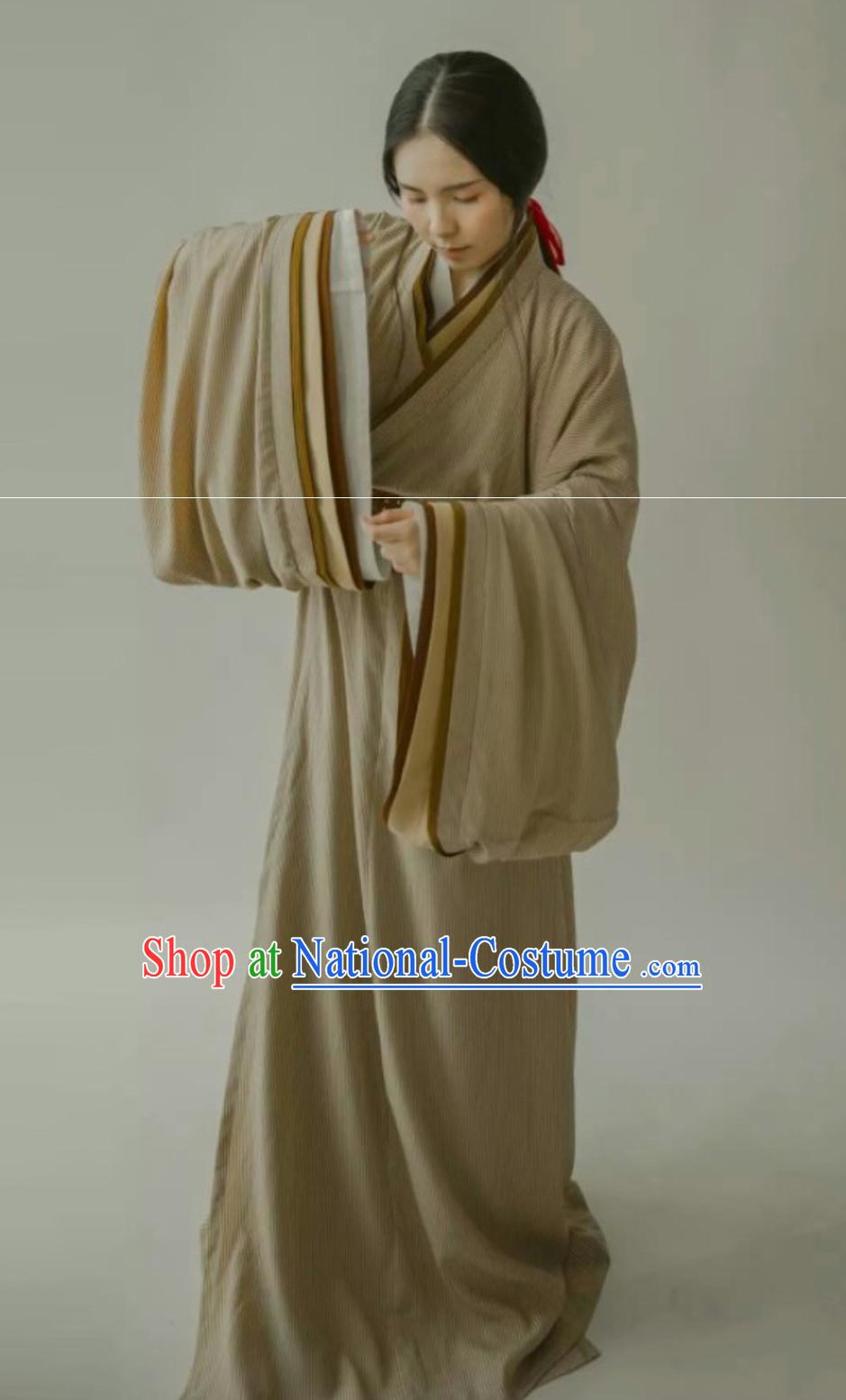 Ancient Chinese Female Civilian Costumes Common People Hanfu Costumes for Women