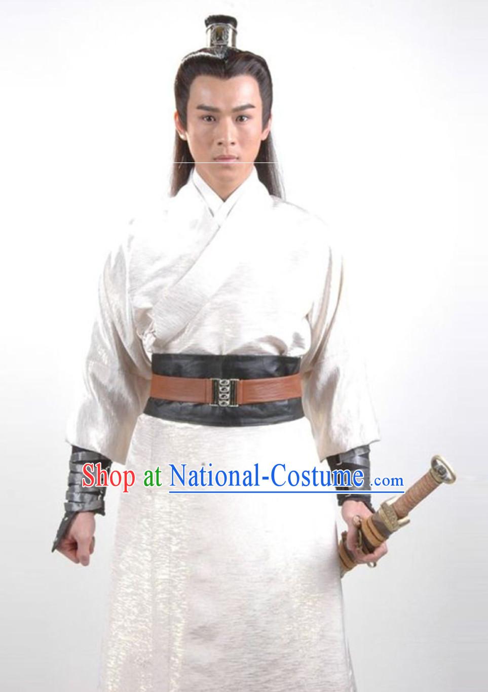 Ancient Chinese China Male Civilian Costumes Common People Hanfu Costumes for Men