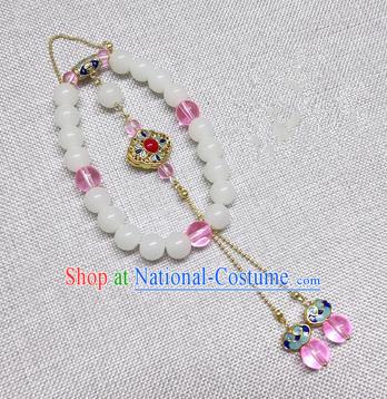 Chinese Traditional Hanfu Pendant Palace Brooch Accessories Ancient Qing Dynasty Queen Breastpin for Women