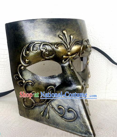 Handmade Halloween Cosplay Mask Fancy Ball Stage Show Face Masks Accessories for Men