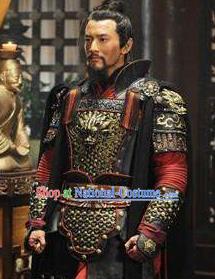 Chinese Ancient Southern Song Dynasty General Yue Fei Body Armor Costumes Complete Set