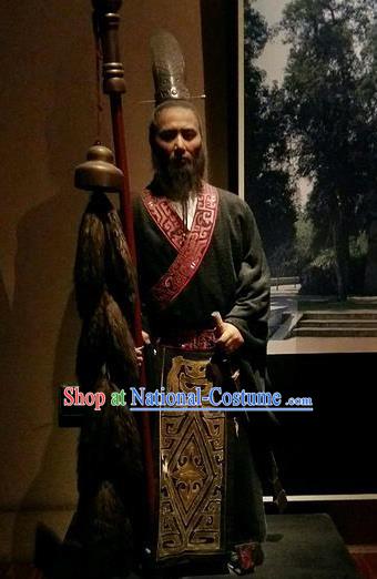 Chinese Ancient Western Han Dynasty Diplomat Zhang Qian Costumes Complete Set