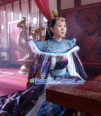 Chinese Ancient Mythology Goddess Xiangyao Hanfu Dress New Stone Age Court Princess Costume Complete Set