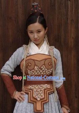 Chinese Ancient Mythology Goddess Jing Wei Hanfu Dress New Stone Age Young Lady Costumes Complete Set