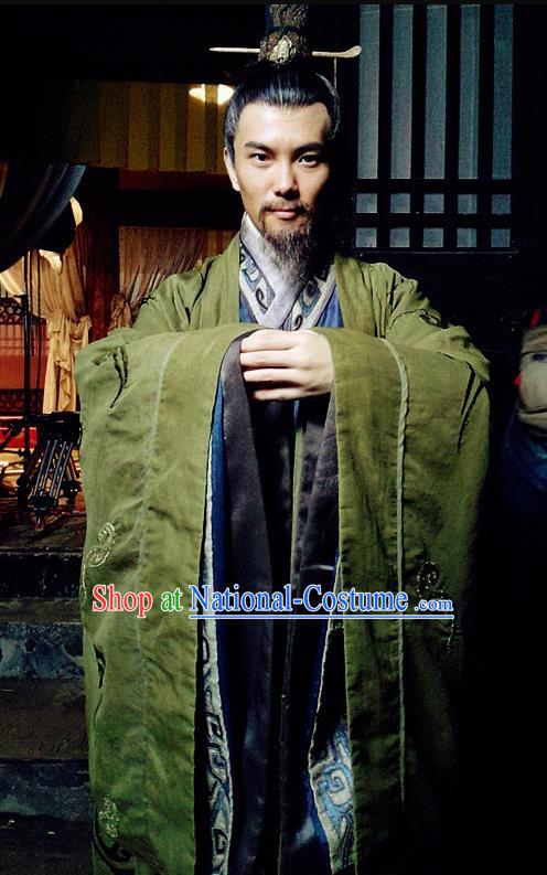 Chinese Ancient Zhou Dynasty Minister Chang Hong Costumes Complete Set