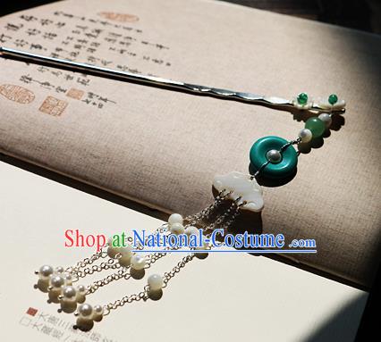 Chinese Ancient Song Dynasty Imperial Consort Tassel Hairpins Traditional Hanfu Court Hair Accessories for Women