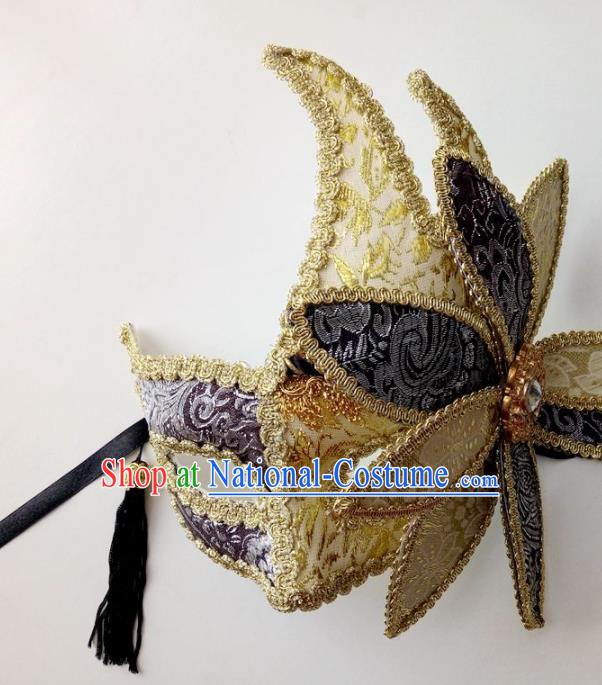 Handmade Halloween Venice Carnival Mask Fancy Ball Cosplay Stage Show Face Masks Accessories for Women