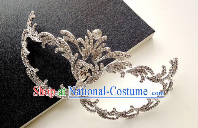 Handmade Halloween Venice Carnival Crystal Mask Fancy Ball Cosplay Bride Stage Show Face Masks Accessories for Women