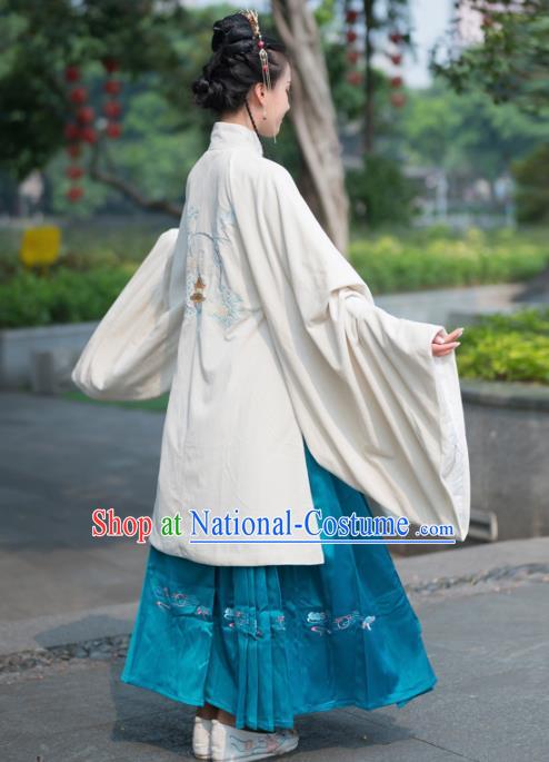 Traditional Chinese Ming Dynasty Aristocratic Replica Costumes Ancient Court Princess Hanfu Dress Complete Set for Women