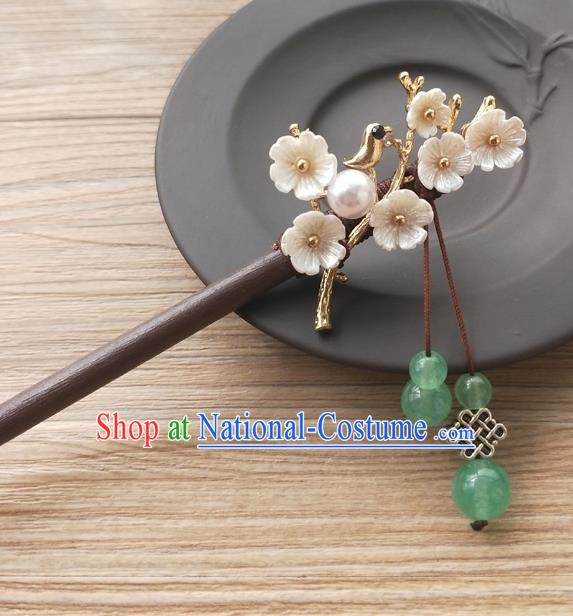 Chinese Ancient Rosewood Hairpins Traditional Hanfu Court Hair Accessories for Women