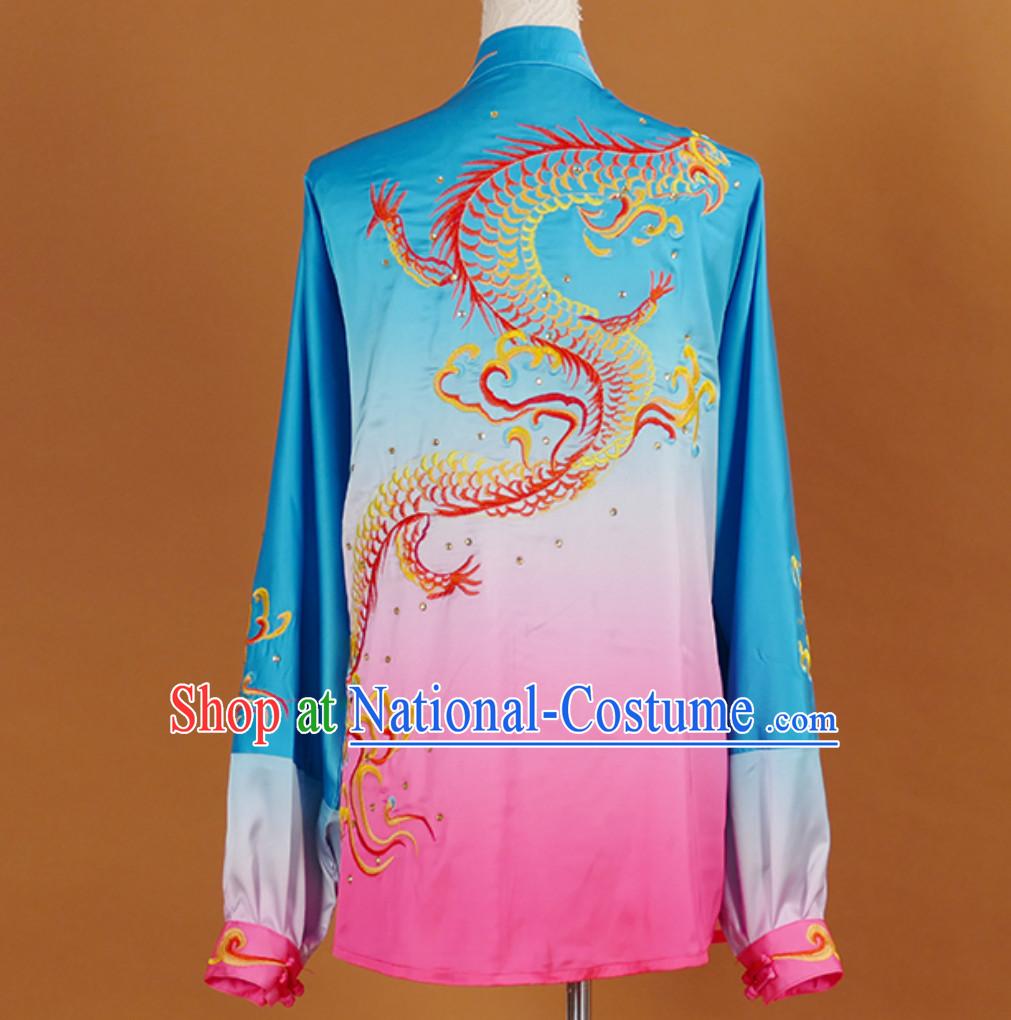 Traditional Kung Fu Tai Ji Clothing Suits Stage Performance Competition Full Set