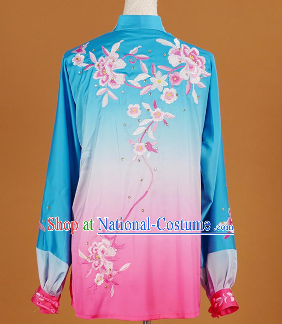 Traditional Kung Fu Tai Ji Clothing Suits Stage Performance Competition Full Set