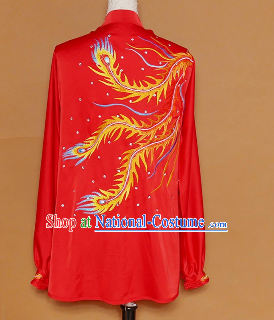 Traditional Kung Fu Tai Ji Clothing Suits Stage Performance Competition Full Set