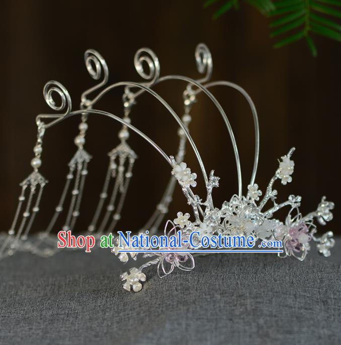 Chinese Ancient Tang Dynasty Princess Phoenix Coronet Hairpins Traditional Hanfu Court Hair Accessories for Women