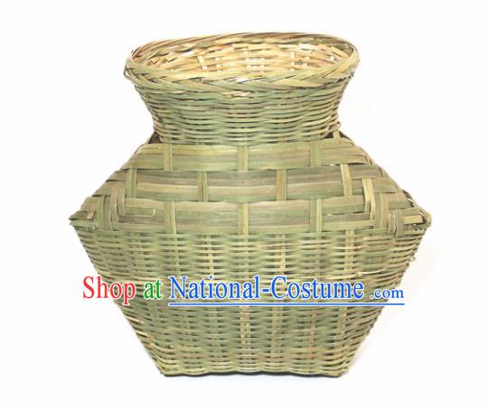 Chinese Traditional Bamboo Ware Handmade Bamboo Weaving Creel Basket