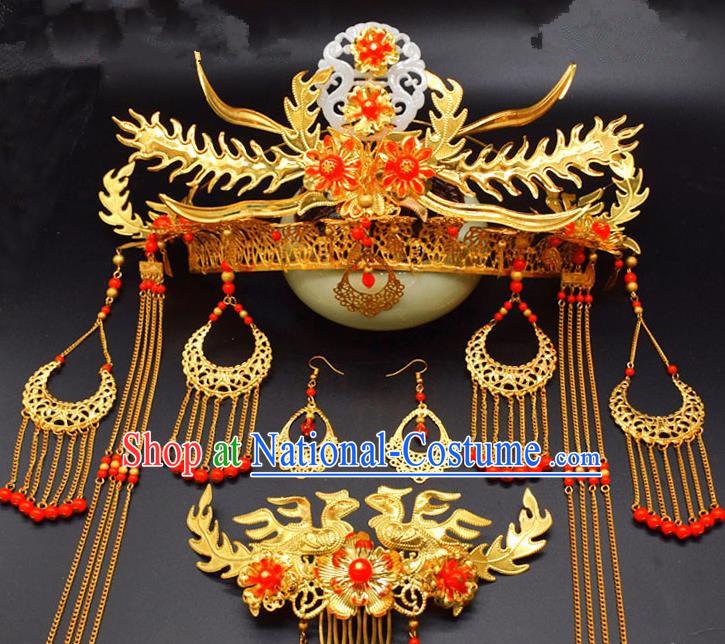 Chinese Ancient Tang Dynasty Hair Comb Hairpins Traditional Hanfu Court Princess Hair Accessories for Women