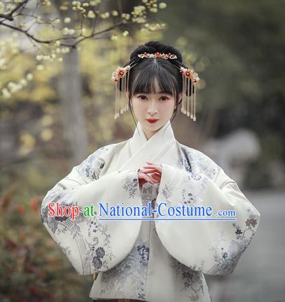 Traditional Chinese Ming Dynasty Aristocratic Lady Replica Costumes Ancient Royal Princess Hanfu Dress for Women