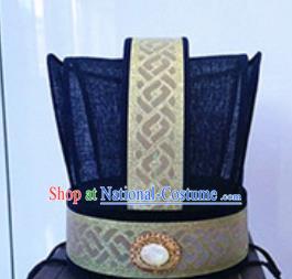 Chinese Traditional Handmade Han Dynasty Hat Ancient Drama Minister Headwear for Men