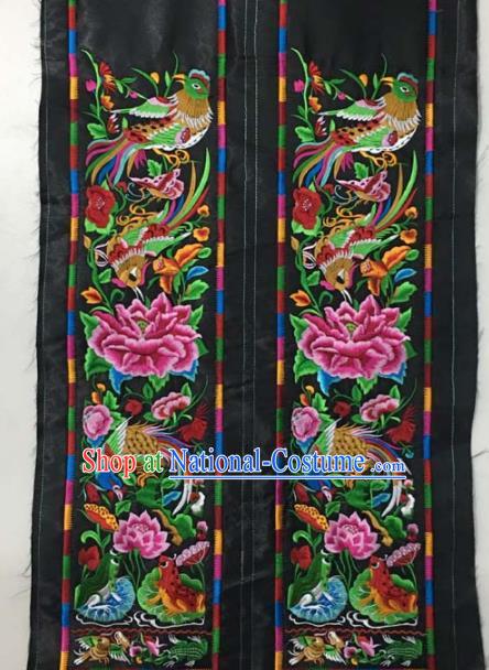 Chinese Traditional Embroidery Cloth Accessories National Embroidered Peony Dress Patch