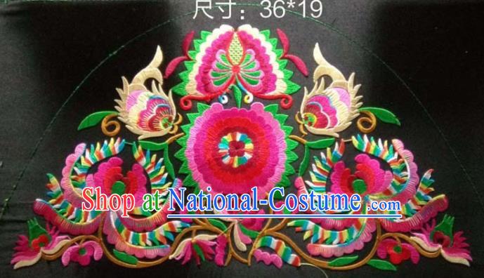 Chinese Traditional National Embroidered Applique Dress Patch Embroidery Cloth Accessories