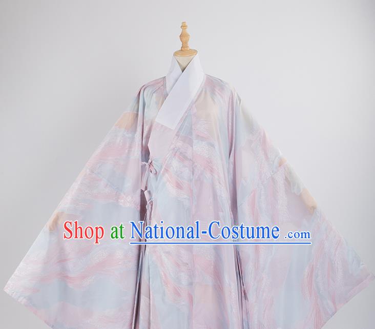 Traditional Chinese Ming Dynasty Nobility Childe Hanfu Clothing Ancient Taoist Priest Historical Costumes for Men