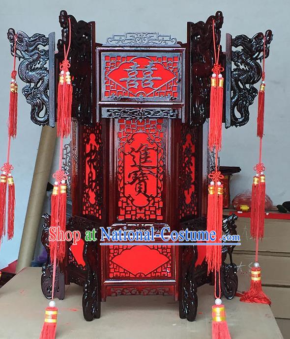 Chinese Traditional New Year Wedding Wood Palace Lantern Asian Handmade Lantern Ancient Lamp