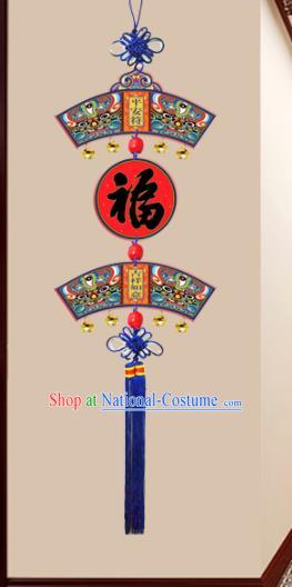 Chinese New Year Wood Decoration Supplies China Traditional Spring Festival Lucky Pendant Items