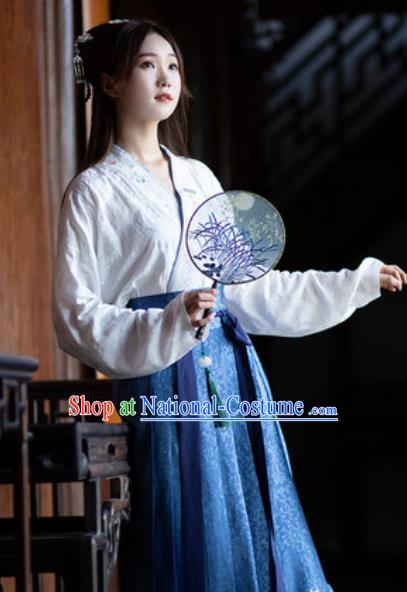 Traditional Chinese Ming Dynasty Aristocratic Lady Hanfu Dress Ancient Royal Princess Historical Costumes for Women