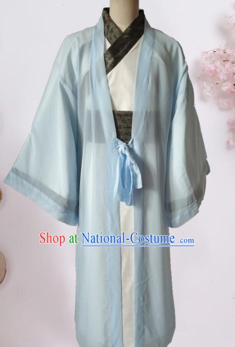 Chinese Traditional Song Dynasty Nobility Childe Costume Ancient Scholar Clothing for Men