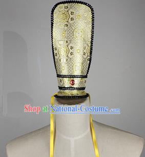 Chinese Ancient Prince Golden Hairdo Crown Traditional Han Dynasty Nobility Childe Headwear for Men