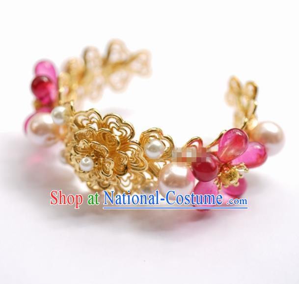 Traditional Chinese Handmade Court Bracelet Jewelry Accessories Ancient Princess Bangle for Women