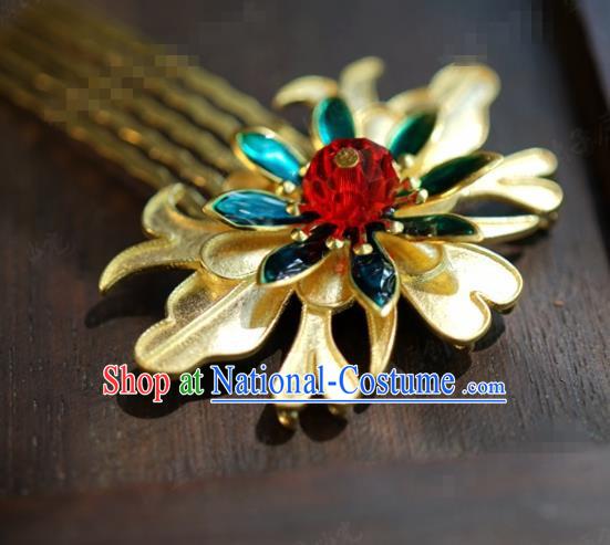 Traditional Chinese Handmade Court Hairpins Hair Accessories Ancient Hanfu Blueing Hair Combs for Women