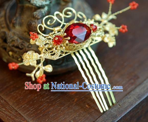 Traditional Chinese Handmade Court Hairpins Hair Accessories Ancient Queen Hanfu Hair Comb for Women