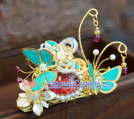 Traditional Chinese Wedding Luxury Hair Crown Hair Accessories Ancient Bride Tassel Hairpins Complete Set for Women