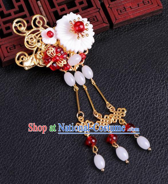 Traditional Chinese Ancient Hanfu Tassel Hair Claws Court Queen Hairpins Handmade Hair Accessories for Women