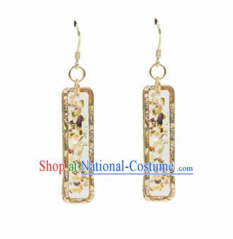 Traditional Chinese Handmade Court Ear Accessories Classical Tassel Earrings for Women