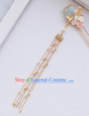 Traditional Chinese Hanfu Tassel Hair Clip Ancient Court Queen Hairpins Handmade Hair Accessories for Women